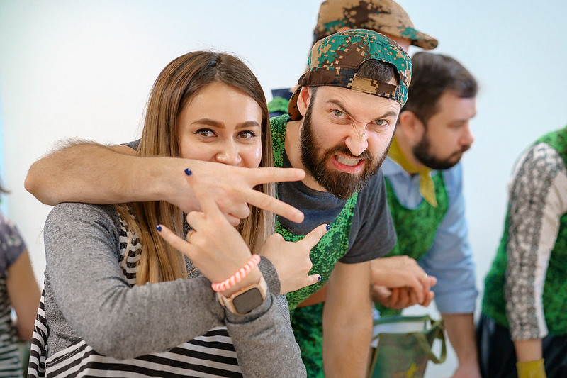 Корпоратив на День строителя в Калининграде с уличными активностями