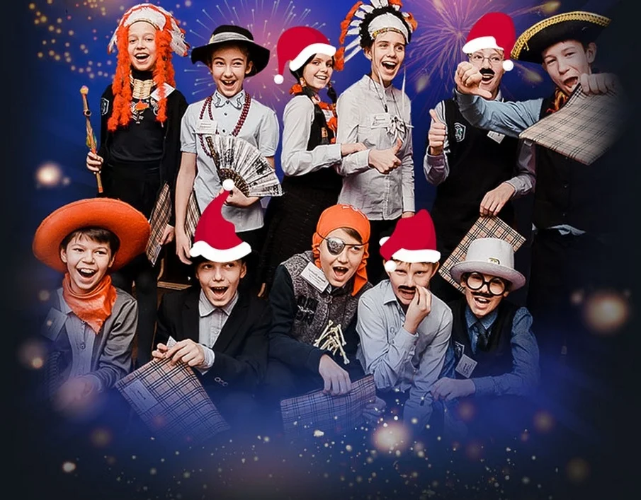 Новый год в школе в Калининграде.