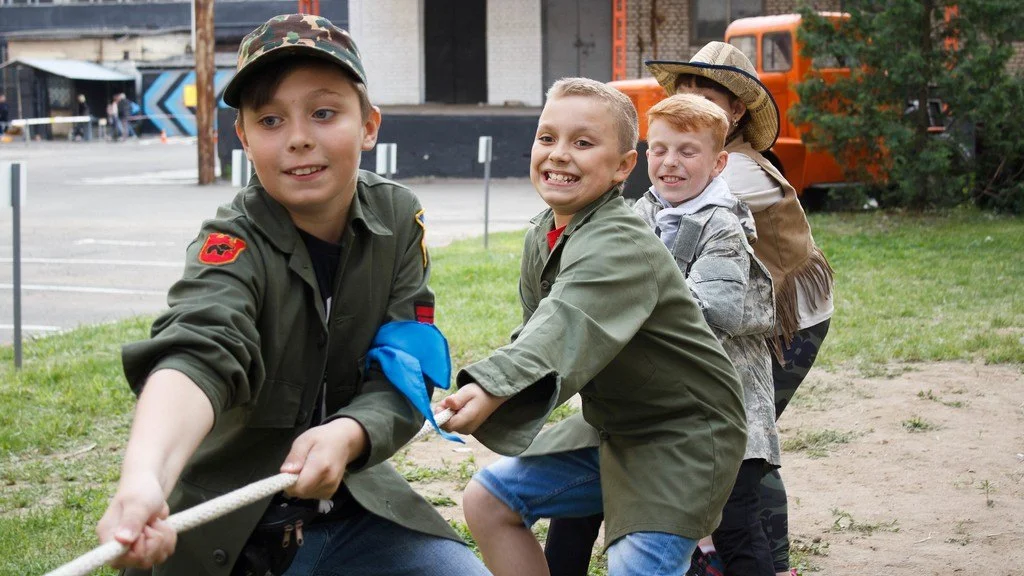 Выездной квест для детей &laquo;Бермудский треугольник&raquo;<span class='mob'>: Ну-ка, ребята, поднажмем!</span> 